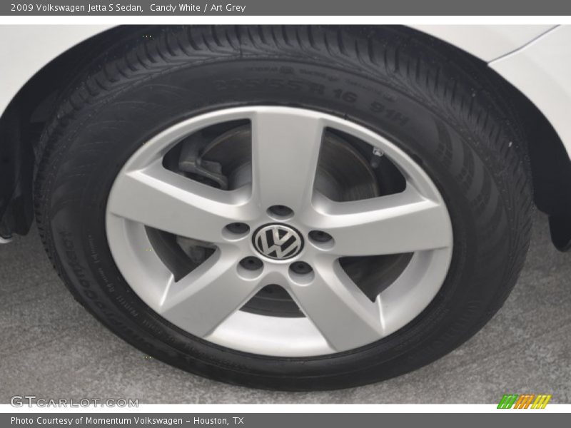 Candy White / Art Grey 2009 Volkswagen Jetta S Sedan