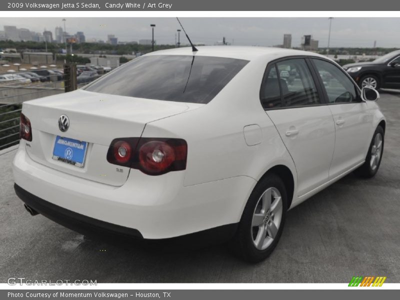 Candy White / Art Grey 2009 Volkswagen Jetta S Sedan