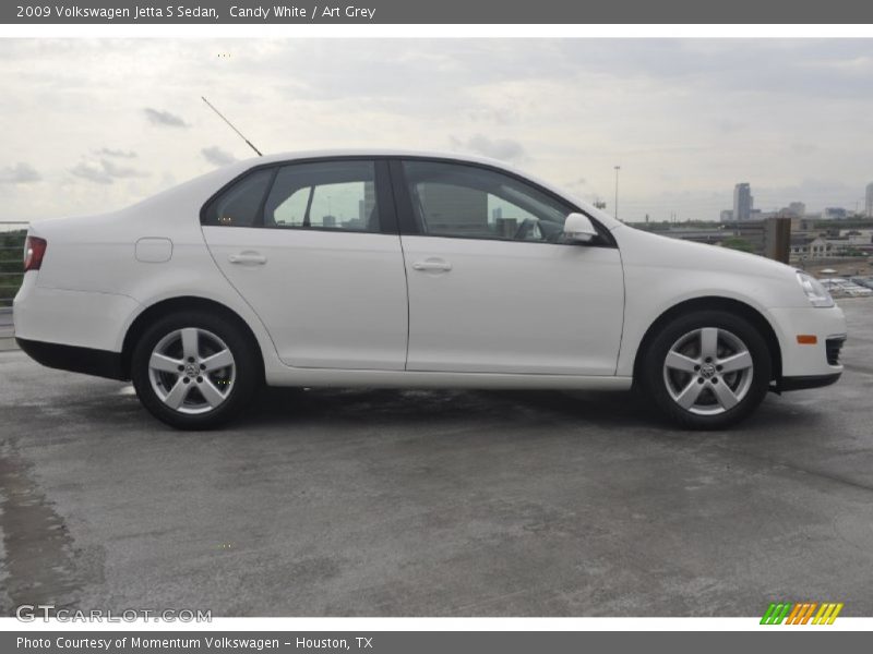 Candy White / Art Grey 2009 Volkswagen Jetta S Sedan