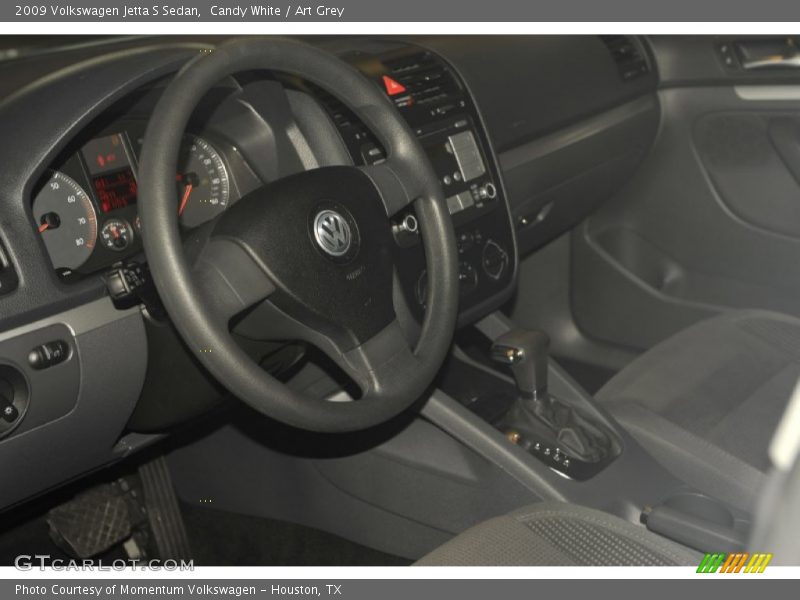 Candy White / Art Grey 2009 Volkswagen Jetta S Sedan