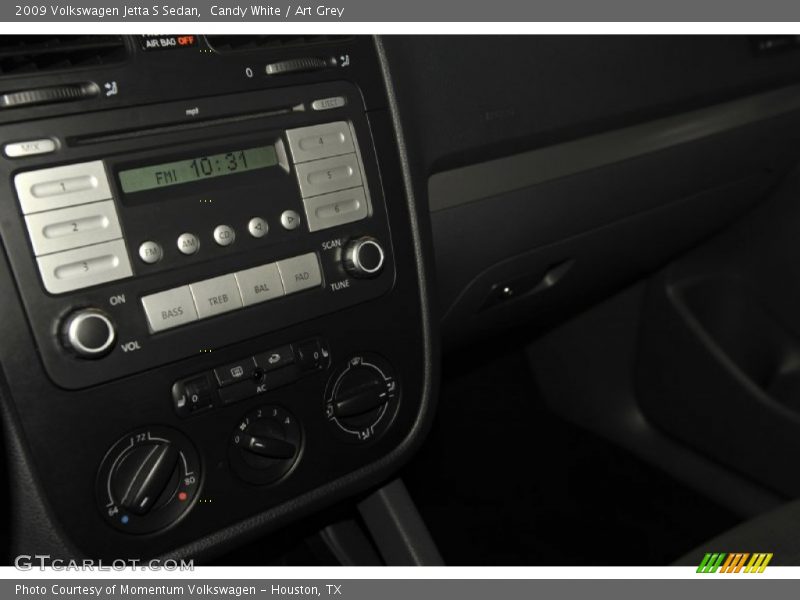 Candy White / Art Grey 2009 Volkswagen Jetta S Sedan