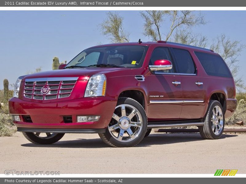 Front 3/4 View of 2011 Escalade ESV Luxury AWD