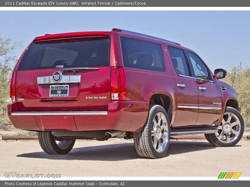 Infrared Tincoat / Cashmere/Cocoa 2011 Cadillac Escalade ESV Luxury AWD