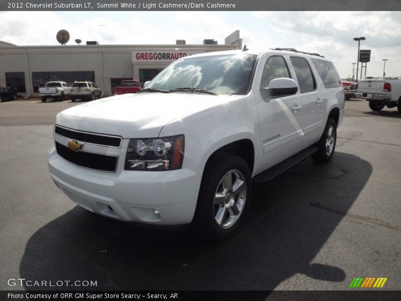 Summit White / Light Cashmere/Dark Cashmere 2012 Chevrolet Suburban LT