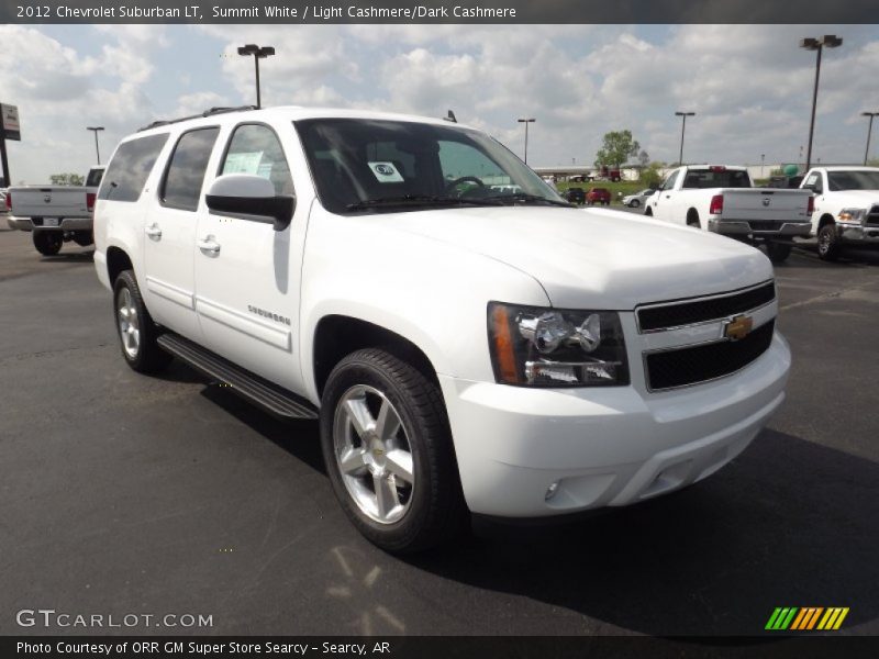 Summit White / Light Cashmere/Dark Cashmere 2012 Chevrolet Suburban LT