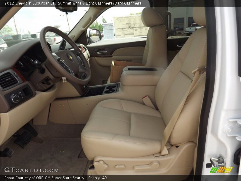 Summit White / Light Cashmere/Dark Cashmere 2012 Chevrolet Suburban LT