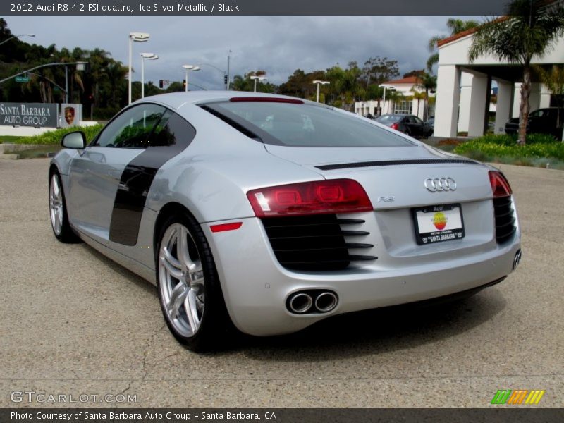 Ice Silver Metallic / Black 2012 Audi R8 4.2 FSI quattro