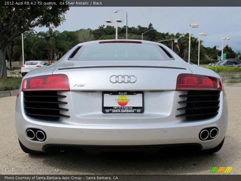 Ice Silver Metallic / Black 2012 Audi R8 4.2 FSI quattro