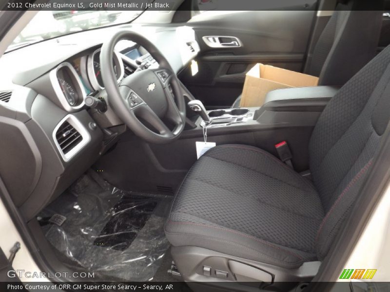 Gold Mist Metallic / Jet Black 2012 Chevrolet Equinox LS