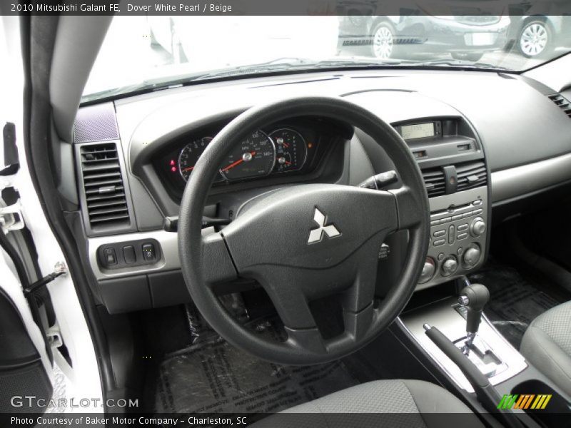 Dover White Pearl / Beige 2010 Mitsubishi Galant FE