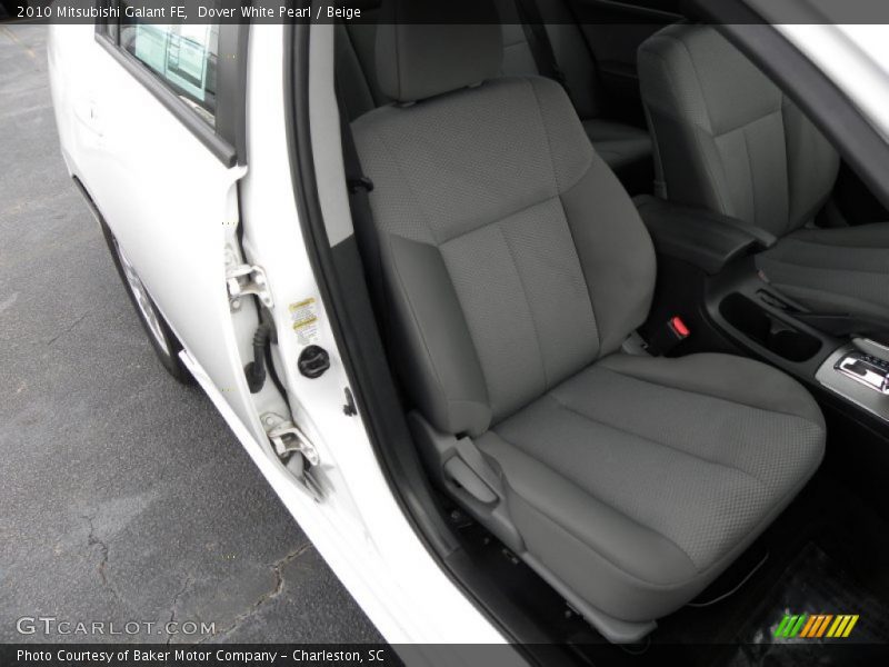 Dover White Pearl / Beige 2010 Mitsubishi Galant FE