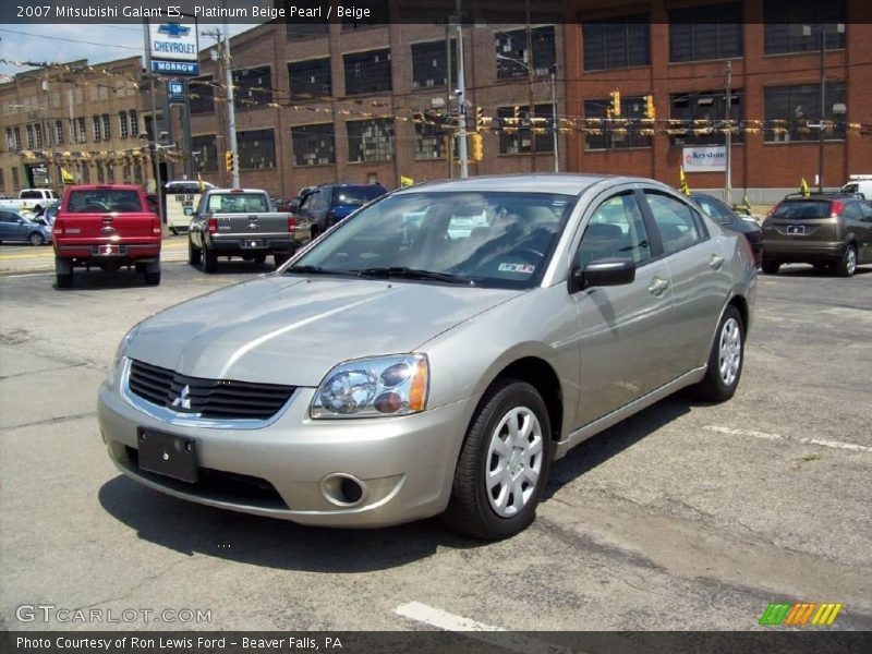 Platinum Beige Pearl / Beige 2007 Mitsubishi Galant ES