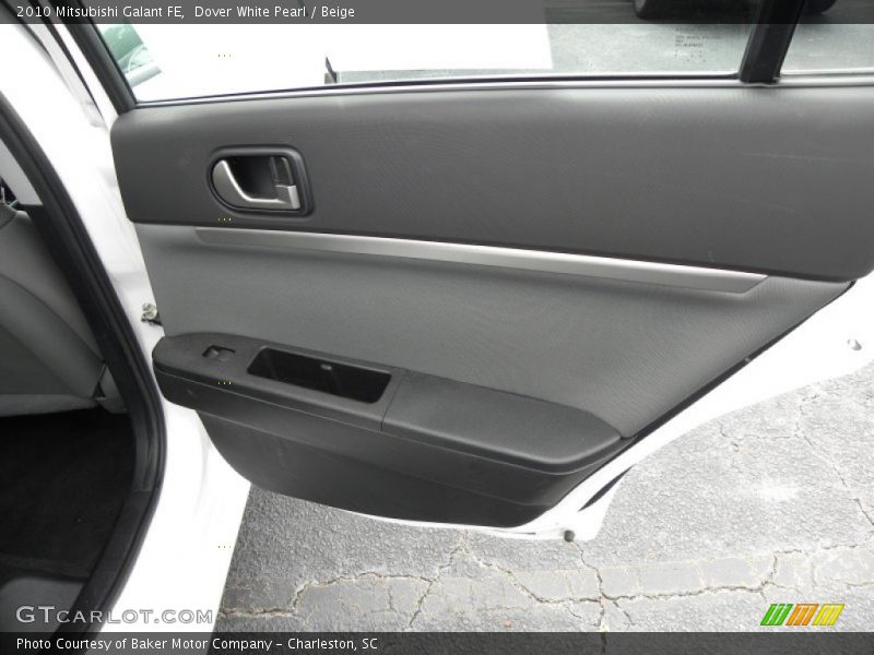 Dover White Pearl / Beige 2010 Mitsubishi Galant FE
