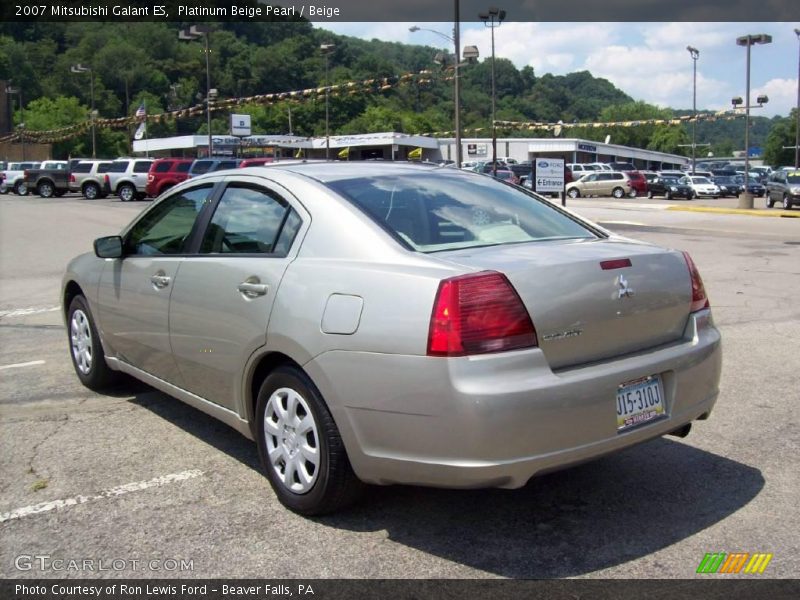 Platinum Beige Pearl / Beige 2007 Mitsubishi Galant ES