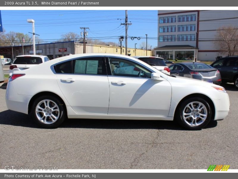 White Diamond Pearl / Parchment 2009 Acura TL 3.5
