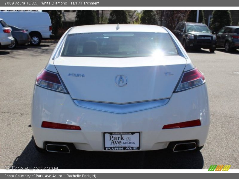 White Diamond Pearl / Parchment 2009 Acura TL 3.5