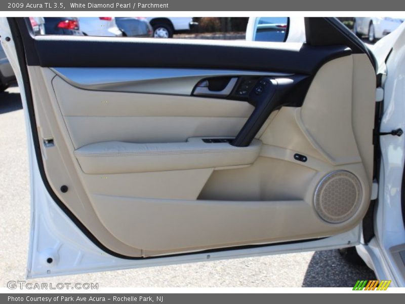 White Diamond Pearl / Parchment 2009 Acura TL 3.5