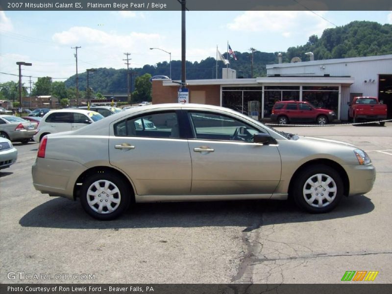 Platinum Beige Pearl / Beige 2007 Mitsubishi Galant ES