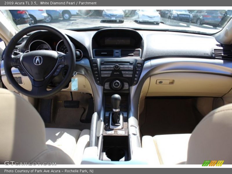 White Diamond Pearl / Parchment 2009 Acura TL 3.5
