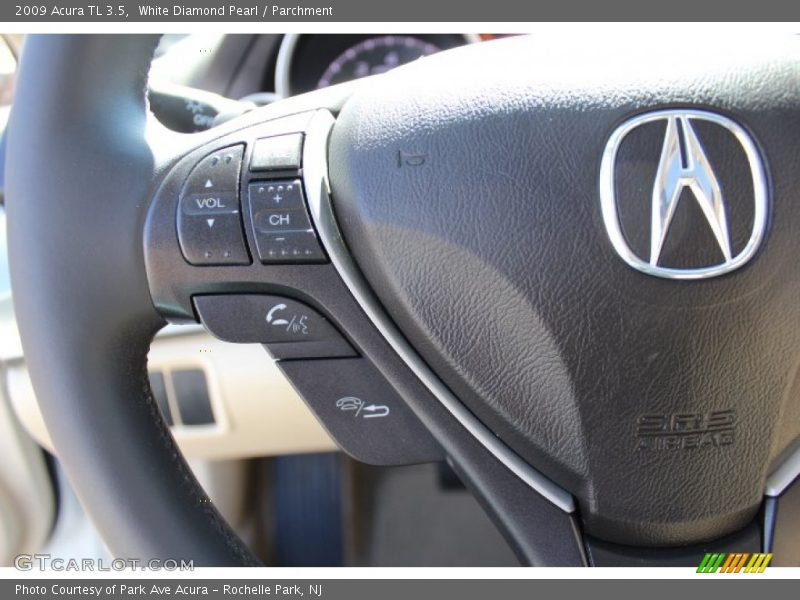White Diamond Pearl / Parchment 2009 Acura TL 3.5