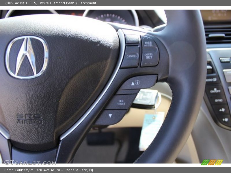 White Diamond Pearl / Parchment 2009 Acura TL 3.5
