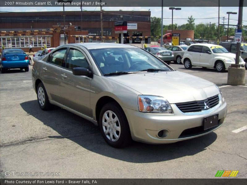 Platinum Beige Pearl / Beige 2007 Mitsubishi Galant ES