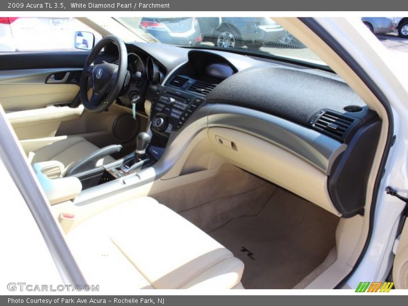 White Diamond Pearl / Parchment 2009 Acura TL 3.5