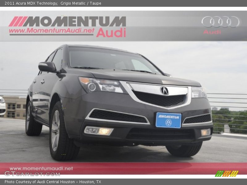 Grigio Metallic / Taupe 2011 Acura MDX Technology
