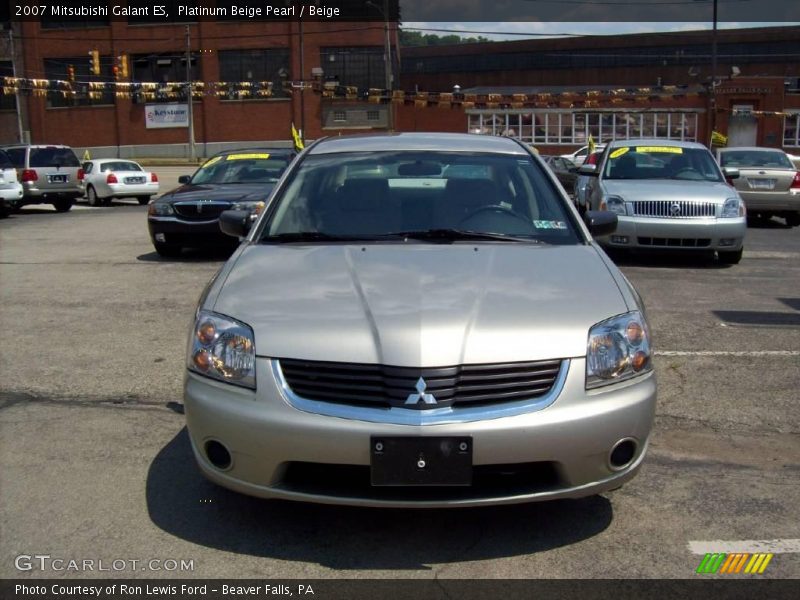 Platinum Beige Pearl / Beige 2007 Mitsubishi Galant ES