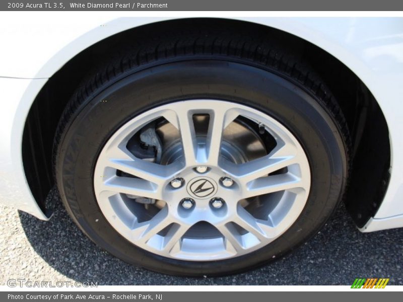 White Diamond Pearl / Parchment 2009 Acura TL 3.5