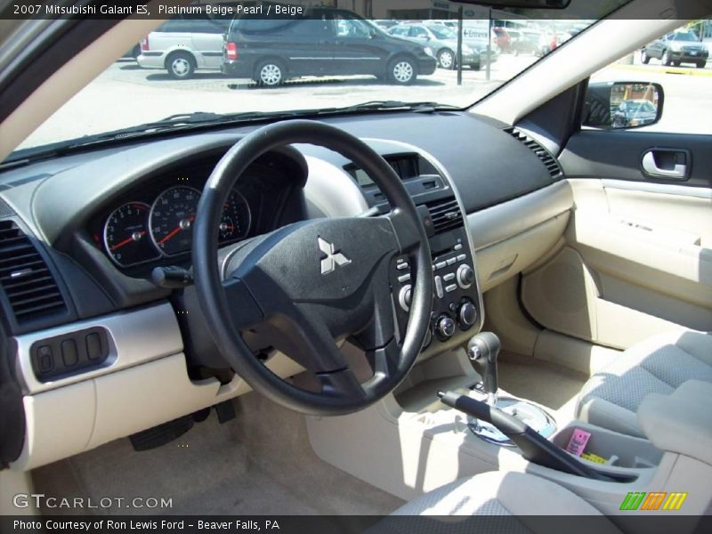 Platinum Beige Pearl / Beige 2007 Mitsubishi Galant ES
