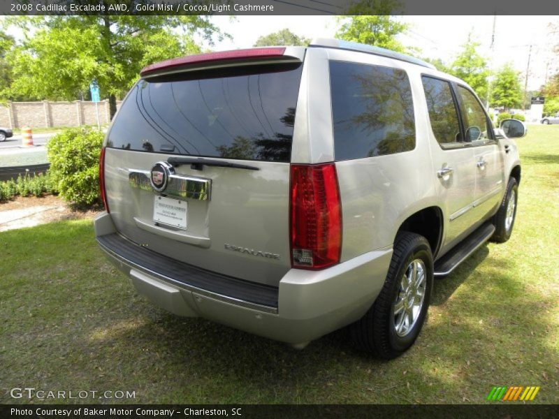 Gold Mist / Cocoa/Light Cashmere 2008 Cadillac Escalade AWD