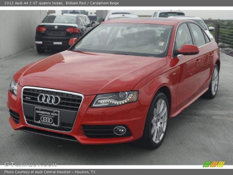 Brilliant Red / Cardamom Beige 2012 Audi A4 2.0T quattro Sedan