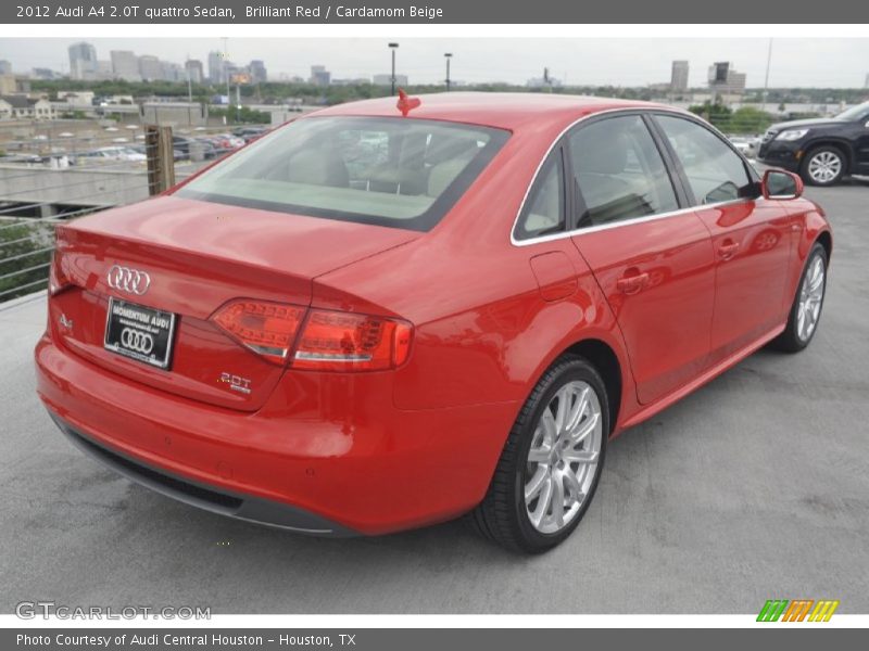 Brilliant Red / Cardamom Beige 2012 Audi A4 2.0T quattro Sedan