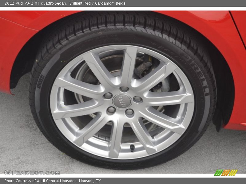Brilliant Red / Cardamom Beige 2012 Audi A4 2.0T quattro Sedan