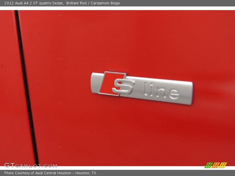 Brilliant Red / Cardamom Beige 2012 Audi A4 2.0T quattro Sedan
