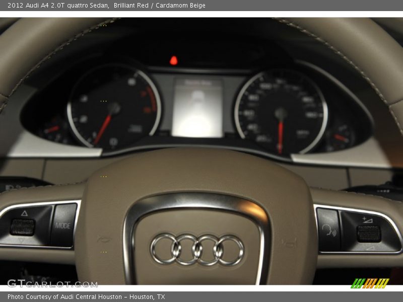 Brilliant Red / Cardamom Beige 2012 Audi A4 2.0T quattro Sedan