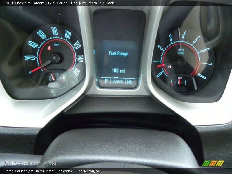 Red Jewel Metallic / Black 2011 Chevrolet Camaro LT/RS Coupe