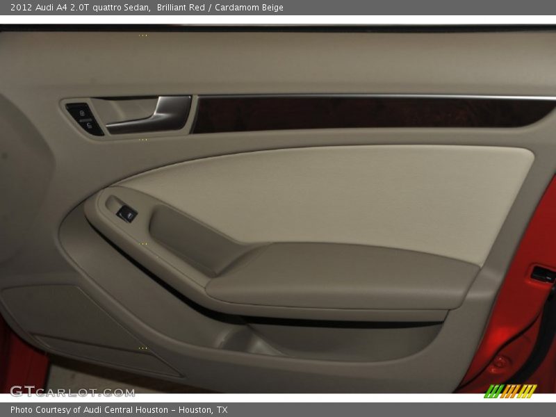 Brilliant Red / Cardamom Beige 2012 Audi A4 2.0T quattro Sedan