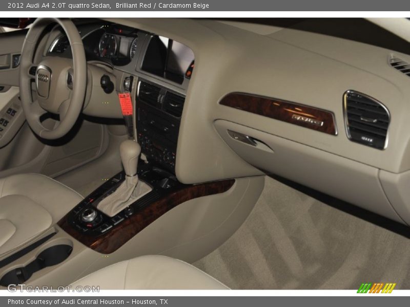 Brilliant Red / Cardamom Beige 2012 Audi A4 2.0T quattro Sedan