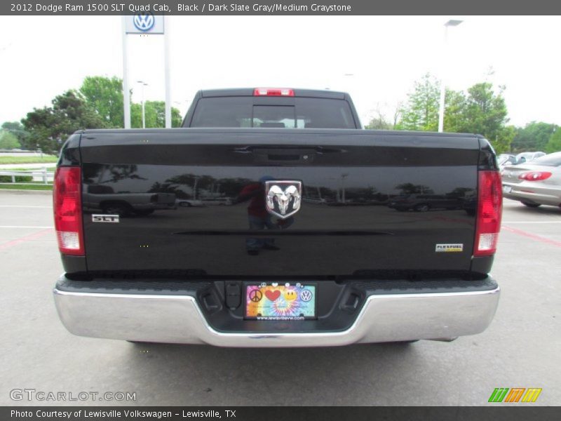 Black / Dark Slate Gray/Medium Graystone 2012 Dodge Ram 1500 SLT Quad Cab