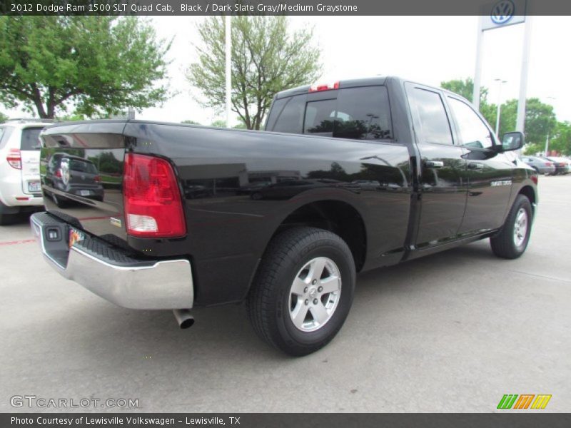 Black / Dark Slate Gray/Medium Graystone 2012 Dodge Ram 1500 SLT Quad Cab