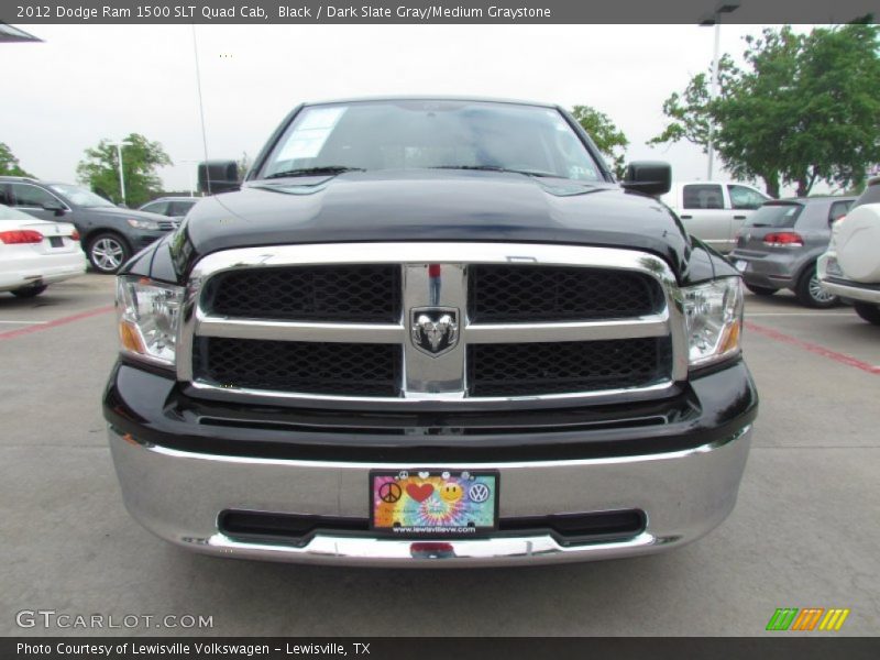 Black / Dark Slate Gray/Medium Graystone 2012 Dodge Ram 1500 SLT Quad Cab