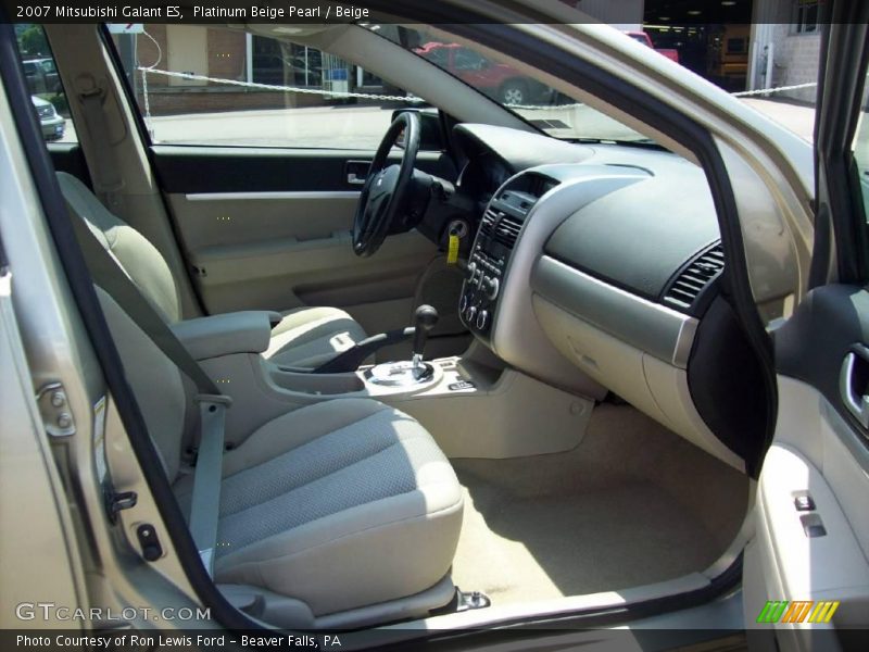 Platinum Beige Pearl / Beige 2007 Mitsubishi Galant ES