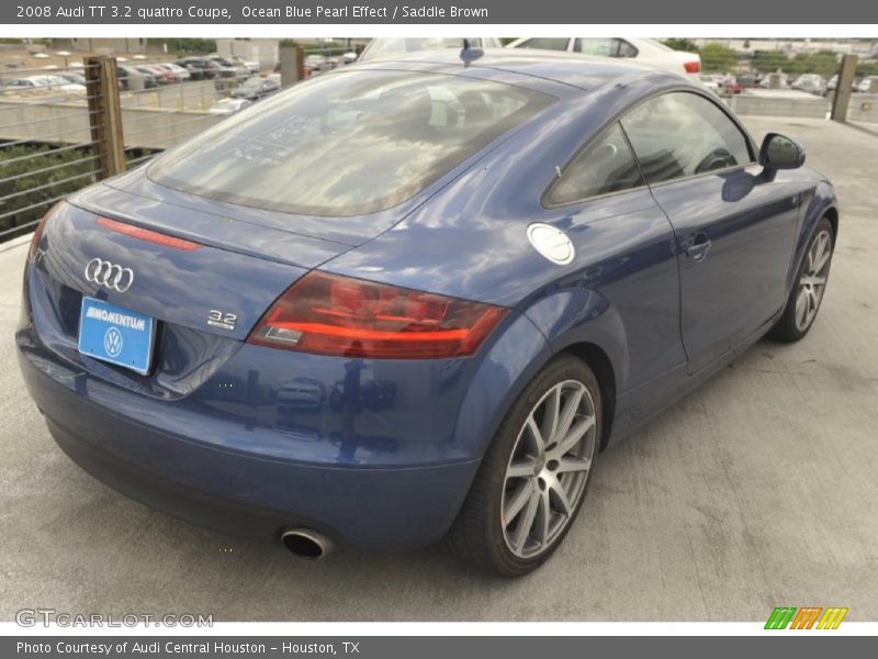 Ocean Blue Pearl Effect / Saddle Brown 2008 Audi TT 3.2 quattro Coupe