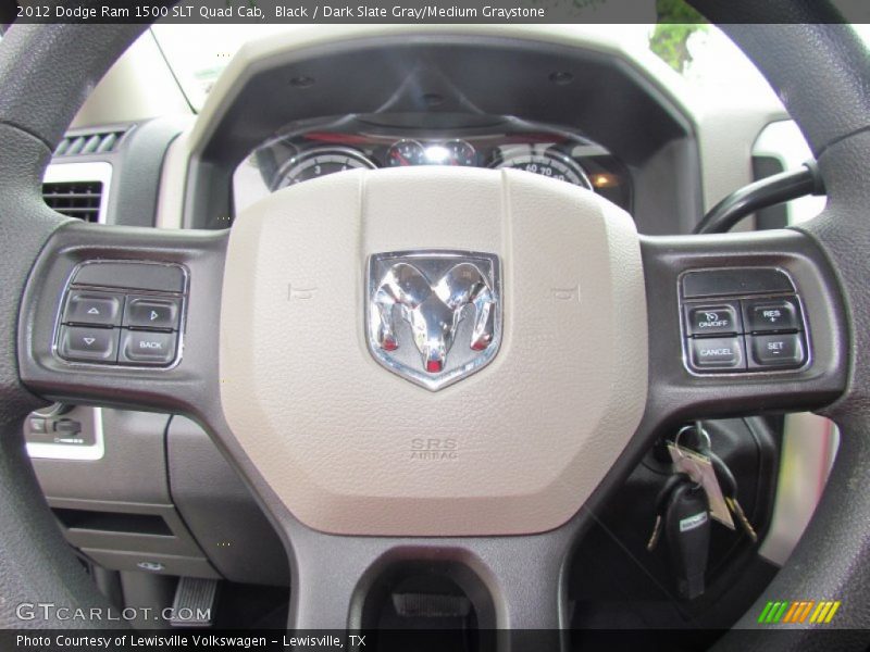  2012 Ram 1500 SLT Quad Cab Steering Wheel