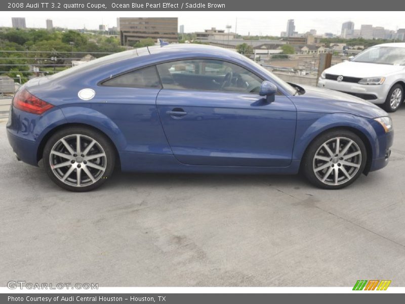 Ocean Blue Pearl Effect / Saddle Brown 2008 Audi TT 3.2 quattro Coupe