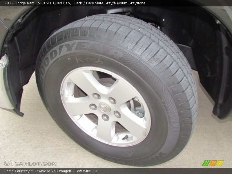 Black / Dark Slate Gray/Medium Graystone 2012 Dodge Ram 1500 SLT Quad Cab