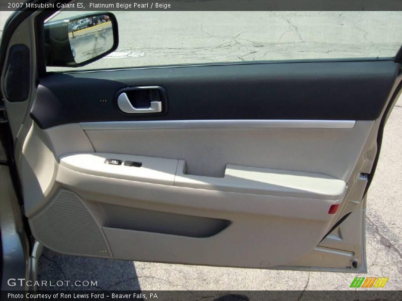 Platinum Beige Pearl / Beige 2007 Mitsubishi Galant ES