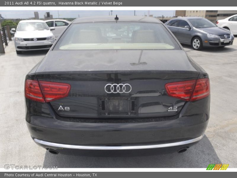 Havanna Black Metallic / Velvet Beige 2011 Audi A8 4.2 FSI quattro